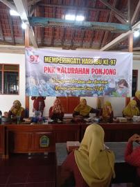 Pertemuan Rutin PKK Kalurahan Ponjong Spesial Hari Ibu